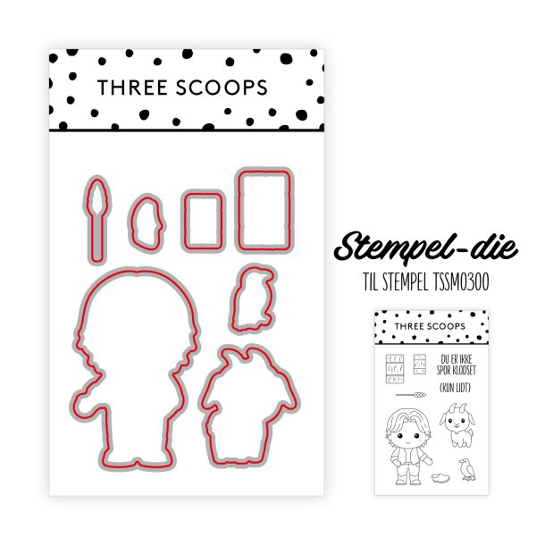 Stempel - die Bondemand - Klods Hans Three Scoops BEMRK KUN DIE TIL STEMPEL.