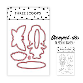 Die til stempel Du er fortryllende - Tommelise Three Scoops