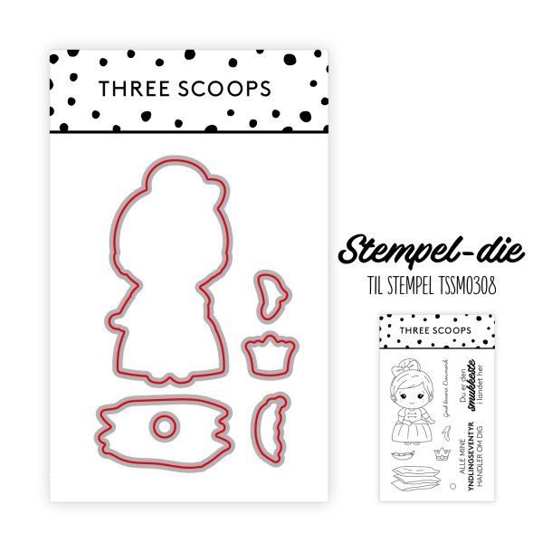 Die til stempel Prinsesse og Dronning - Three Scoops