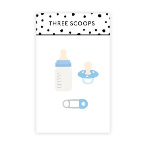 Die Sut og sutteflaske Three Scoops 