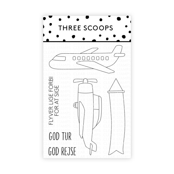 Three Scoops Akrylstempel Fly - God rejse