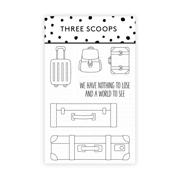 Three Scoops Akrylstempel Kufferter