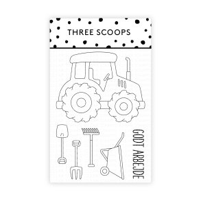 Akrylstempel Traktor Three Scoops