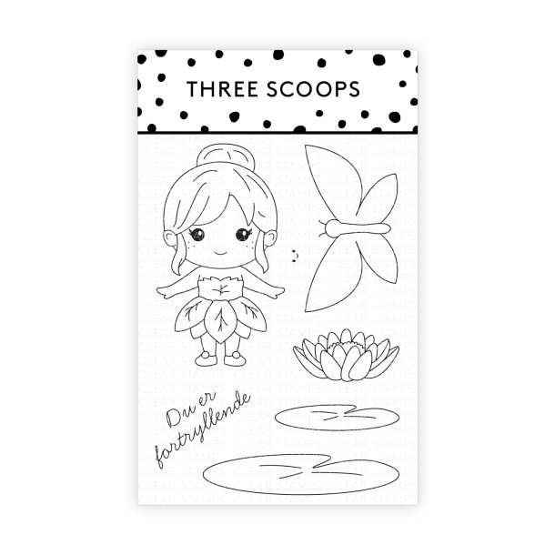 Akrylstempel Du er fortryllende - Tommelise Three Scoops