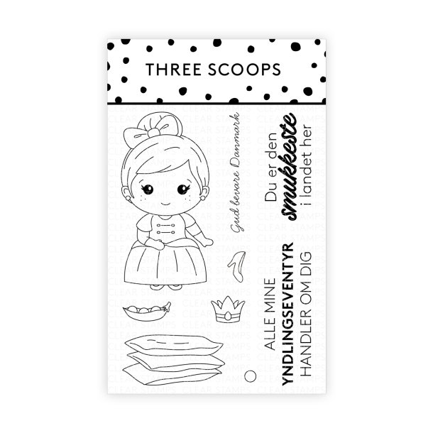 Akrylstempel Prinsesse og Dronning - Three Scoops