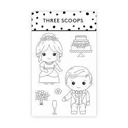 Akrylstempel Brudepar 