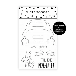 Akrylstempel Bryllupsbil - genoptryk