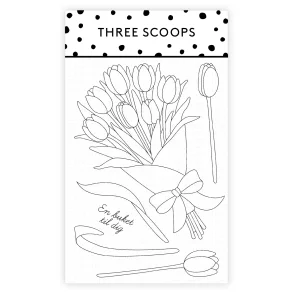 Akrylstempel Tulipanbuket Three Scoops