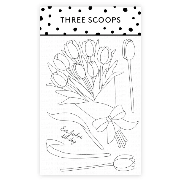 Akrylstempel Tulipanbuket Three Scoops