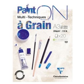 Paint On blok - Mix media A3 20 ark