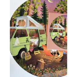 Van Life RUNDT puslespil med 1000 brikker Vissevasse