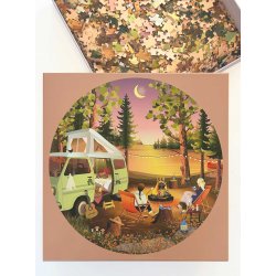 Van Life RUNDT puslespil med 1000 brikker Vissevasse