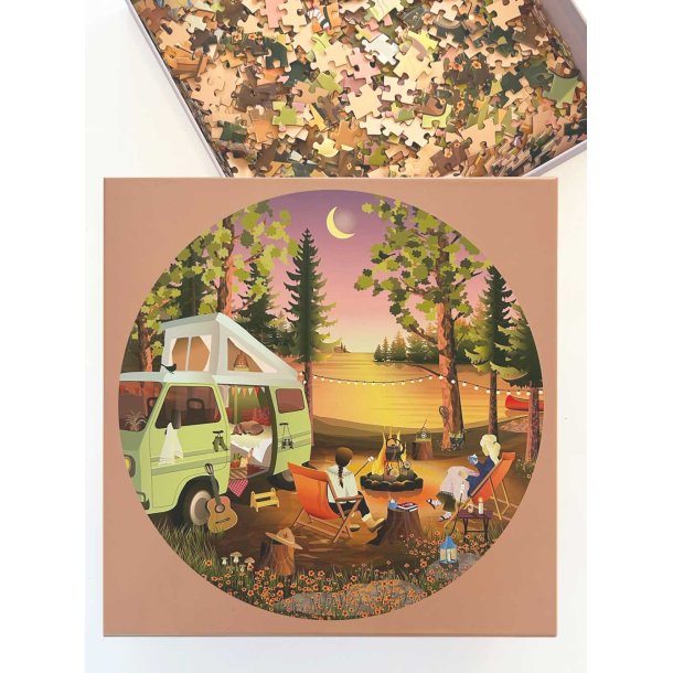 Van Life RUNDT puslespil med 1000 brikker Vissevasse