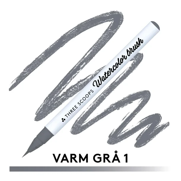 Watercolor brush - Varm gr 1