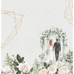 Designpapir Vielse - 30,5 x 30,5 cm - Luna Hobby