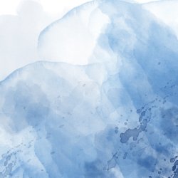 Designpapir Blue Watercolor 30,5 x 30,5 cm