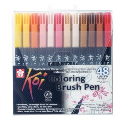 SAKURA Koi Colour Brush Pen 48stk 