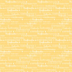 Designpapir Yellow Konfirmation - 30,5 x 30,5 cm - Luna Hobby
