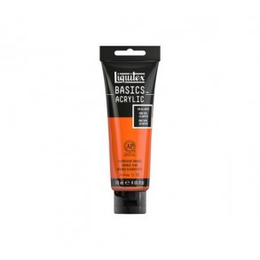 Acrylmaling Basics LIQUITEX 118ML. FLUORECENT ORANGE 982