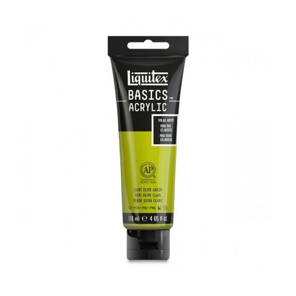 Acrylmaling Basics LIQUITEX 118ML LIGHT OLIVE GREEN 218