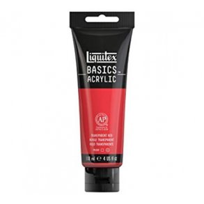 Acrylmaling Basics LIQUITEX 118ML. TRANSPARENT RED 047