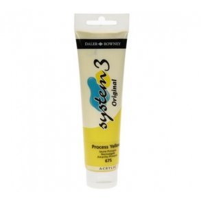 Akrylmaling system 3 150 ml Process Yellow 675