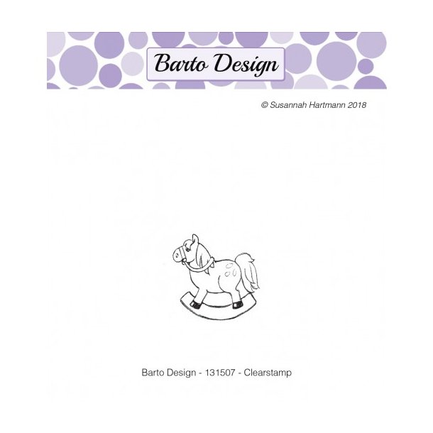 Acrylstempel barto design "gyngehest" xxx