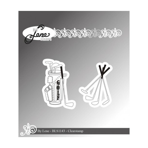 Acrylstempel By Lene "Golf Clubes" BLS1143 - ST28