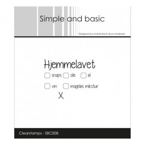 Acrylstempel dansk tekst 