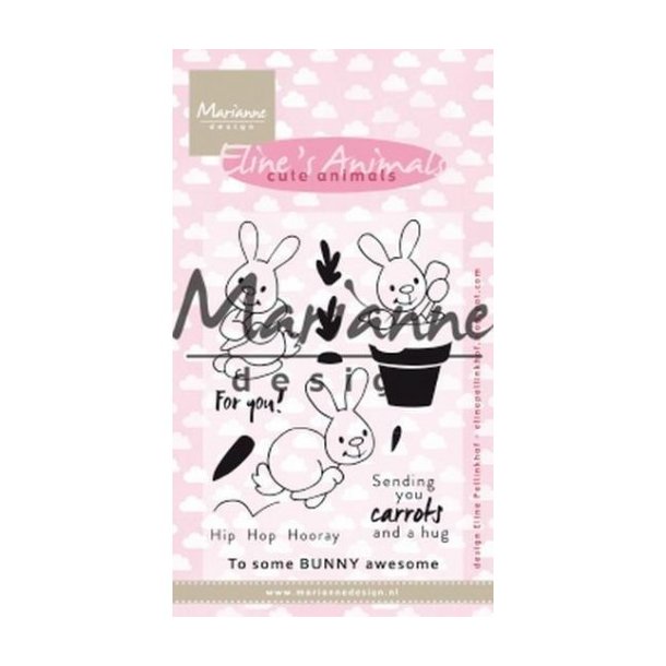 Acrylstempel MD "Eline&apos;s cute bunnies" EC0178 ST11