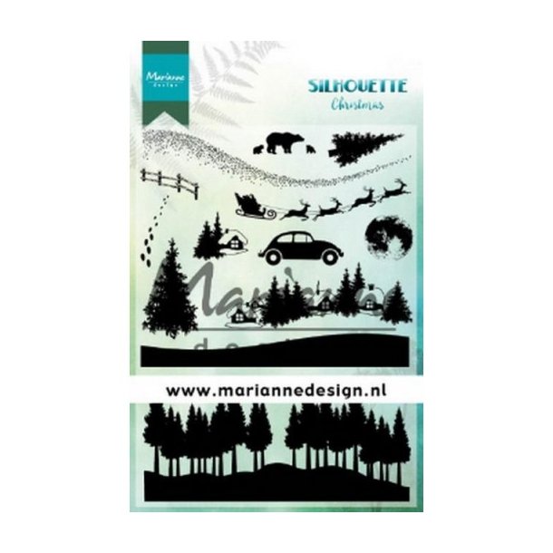 Acrylstempel MD "Silhouette Christmas" CS1040