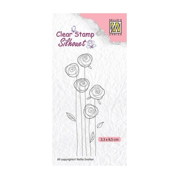 Acrylstempel NS "Flowers-24" sil047 ST 1