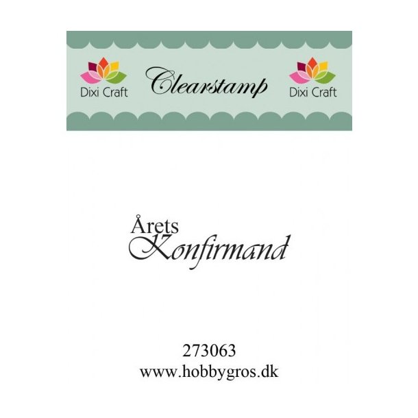 Acrylstempel rets konfirmand ST11