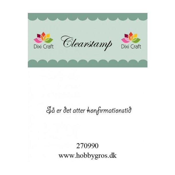 Acylstempel Dixi "konfirmationstid" ST13