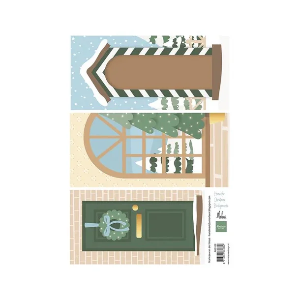 3d ark Marianne Design AK0100 Home for Christmas by Marleen M21