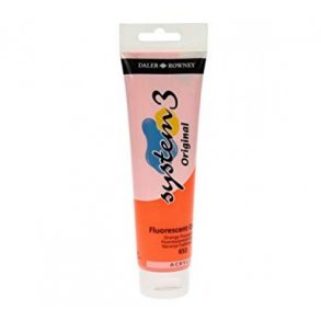 Akrylmaling System 3 150 ml. Fluorecent Orange 653