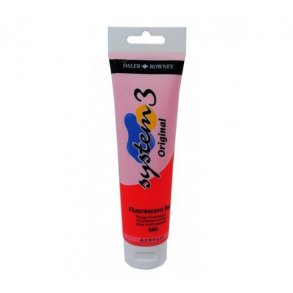 Akrylmaling System 3 150 ml. Fluorescent Red 544