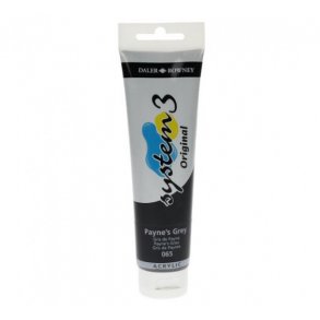 Akrylmaling System 3 150 ml. Payne's Grey 065