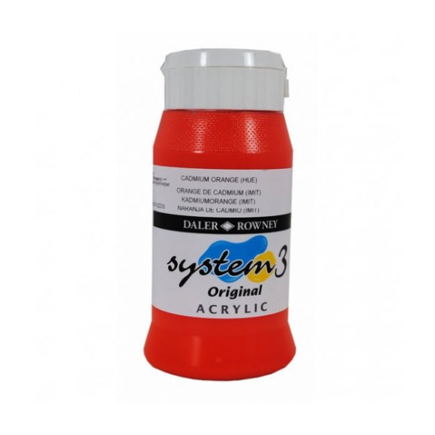 Akrylmaling System 3 500 ml. Cadmium Orange (hue)