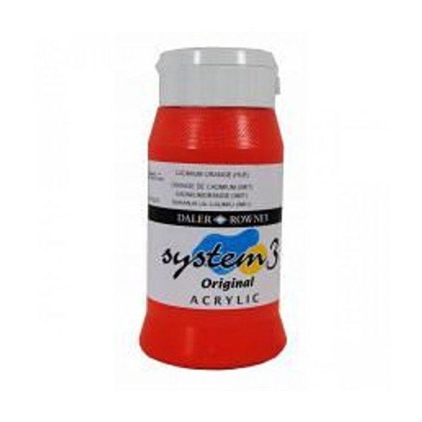 Akrylmaling System 3 500 ml. Cadmium orange light (Hue)