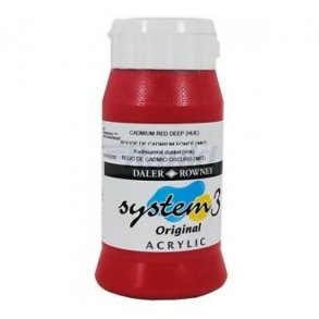 Akrylmaling System 3 500 ml. Cadmium red deep (hue)