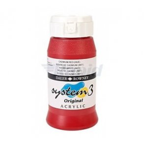 Akrylmaling System 3 500 ml. Cadmium Red (Hue)