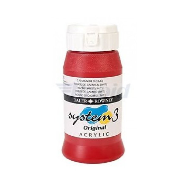 Akrylmaling System 3 500 ml. Cadmium Red (Hue)