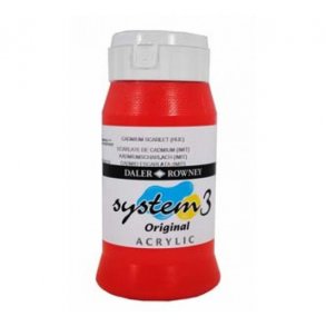 Akrylmaling System 3 500 ml. Cadmium Scarlet (hue)