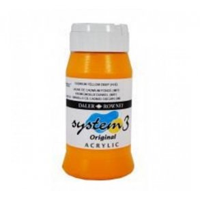 Akrylmaling System 3 500 ml. Cadmium Yellow Deep (hue)
