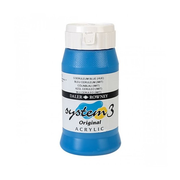 Akrylmaling System 3 500 ml. Coeruleum Blue (Hue)