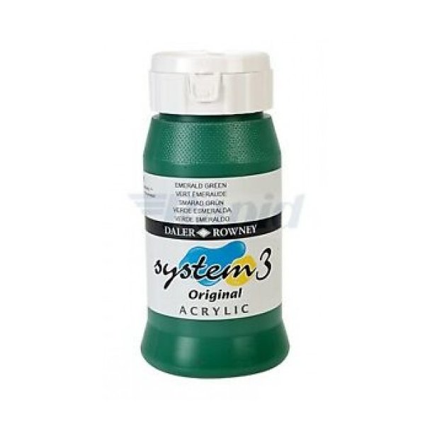 Akrylmaling System 3 500 ml. Emerald Green