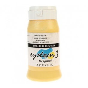 Akrylmaling System 3 500 ml. Naples Yellow