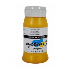 Akrylmaling System 3 500 ml. Pale Gold (HUE)