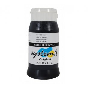 Akrylmaling System 3 500 ml. Paynes Grey